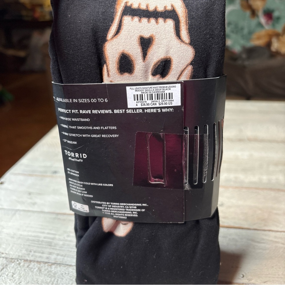 (Sold) Full Length Signature Waist Premium Moody Skulls Leggings 4X (26) - Picture 10 of 12
